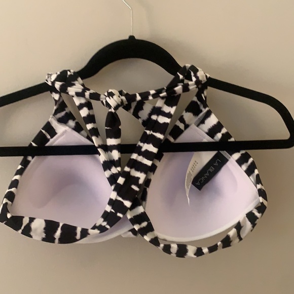 LaBlanca bikini top size 8 black and white. See black bottom in my closet! - Picture 5 of 5